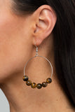Let It Slide Brown Paparazzi Earrings All Eyes On U Jewelry 