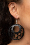 Tropical Canopy Black Paparazzi Earrings All Eyes On U Jewelry 