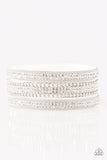 Dangerously Drama Queen White Paparazzi Bracelet All Eyes On U Jewelry