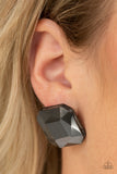 Show Glow Black Paparazzi Earrings