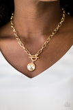 She Sparkles On Gold Paparrazi Earrings