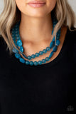 Arctic Art Blue Paparazzi Necklace All Eyes On U Jewelry 