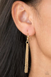 Shimmer Sensei Gold Paparazzi Necklace All Eyes On U