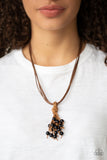 Tassel Trek Brown Paparazzi Necklace All Eyes On U Jewelry Store 