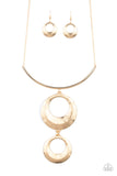 Egyptian Eclipse Gold Paparazzi Necklace All Eyes On U