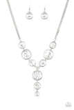Legendary Luster White Paparazzi Necklace All Eyes On U