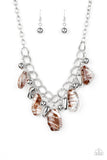Chroma Drama Brown Paparazzi Necklace