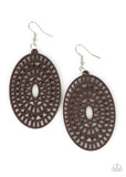Tropical Retreat BrownPaparazzi Earrings All Eyes On U Jewelry