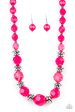 Dine and Dash Pink Paparazzi Necklace All Eyes On U