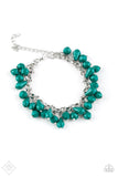 Malibu Masquerade Green Paparazzi Bracelet All Eyes On U