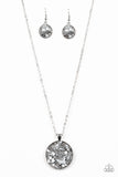 Glam Crush Monday Silver Necklace - Paparazzi