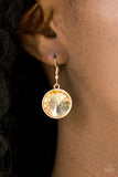 She Sparkles On Gold Paparrazi Earrings