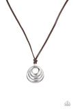 Desert Spiral Silver Paparazzi Necklace