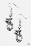 Floral Finery Silver Paparazzi Earrings All Eyes On U