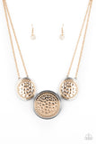 Gladiator Glam Gold Paparazzi Necklace All Eyes On U Jewelry 