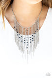 First Class Fringe Blue Necklace- Paparazzi