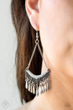 In Rouge Silver Paparazzi Earrings All Eyes On U