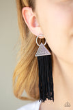 Oh My Giza Black Paparazzi Earrings All Eyes On U
