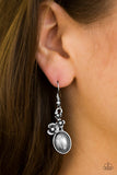 Floral Finery Silver Paparazzi Earrings All Eyes On U