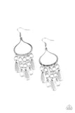 Lure Away Silver Paparazzi Earrings All Eyes On U
