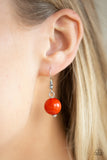 Gorgeously Globetrotter Orange Paparazzi Necklace All Eyes On U