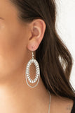Marry Into Money White Paparazzi Earrings All Eyes On U Jewelry 
