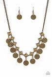 Walk The Plank Brass Paparazzi Necklace All Eyes On U
