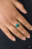 Trek And Field Green Paparazzi Ring
