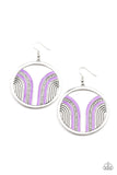 Delightfully Deco Purple Paparazzi Earrings All Eyes On U Jewelry 