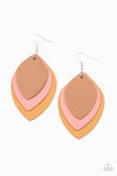 Light as a LEATHER Multicolor Paparazzi Earrings All Eyes On Jewelry 