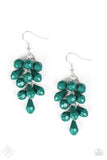 Fabulously Flamenco Green Paparazzi Earrings All Eyes On U