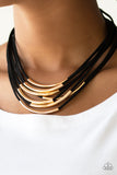 Walk The WALKABOUT Gold Paparazzi Necklace All Eyes On U