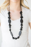 Carefree Cococay Black Paparazzi Necklace All Eyes On U