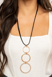 Curvy Couture Gold Paparazzi Necklace