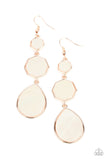 Progressively Posh Rose Gold Paparazzi Earrings All Eyes On U