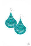 Tropical Temptress Blue Paparazzi Earrings All Eyes On U Jewelry 