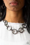 Jump Into The Ring Black Paparazzi Necklace All Eyes On U Jewelry 