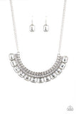 Killer Knockout White Paparazzi Necklace All Eyes On U Jewelry 