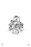 Musical Motif Silver Paparazzi Ring All Eyes On U