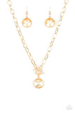 She Sparkles On Gold Paparrazi Earrings