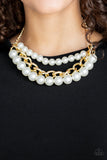 Empire State Empress Gold Paparazzi Necklace All Eyes On U Jewelry 