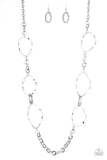 Abstract Artifact Silver Paparazzi Necklace All Eyes On U 