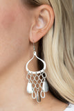 Lure Away Silver Paparazzi Earrings All Eyes On U