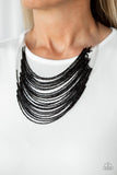 Catwalk Queen Black Paparazzi Necklace