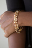 Life Of The Block Party Gold Paparazzi Bracelet All Eyes On U Jewelry 