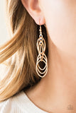 Tangle Tango Gold Paparazzi Earrings