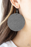 Plaited Plains  Silver Paparazzi Earrings