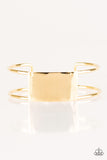 Set The Sheen Gold Bracelet - Paparazzi Accessories