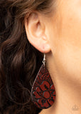 Beach Garden Brown Paparazzi Earrings All Eyes On U Jewelry 
