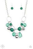 Cosmic Getaway Green Paparazzi Necklace All Eyes On U